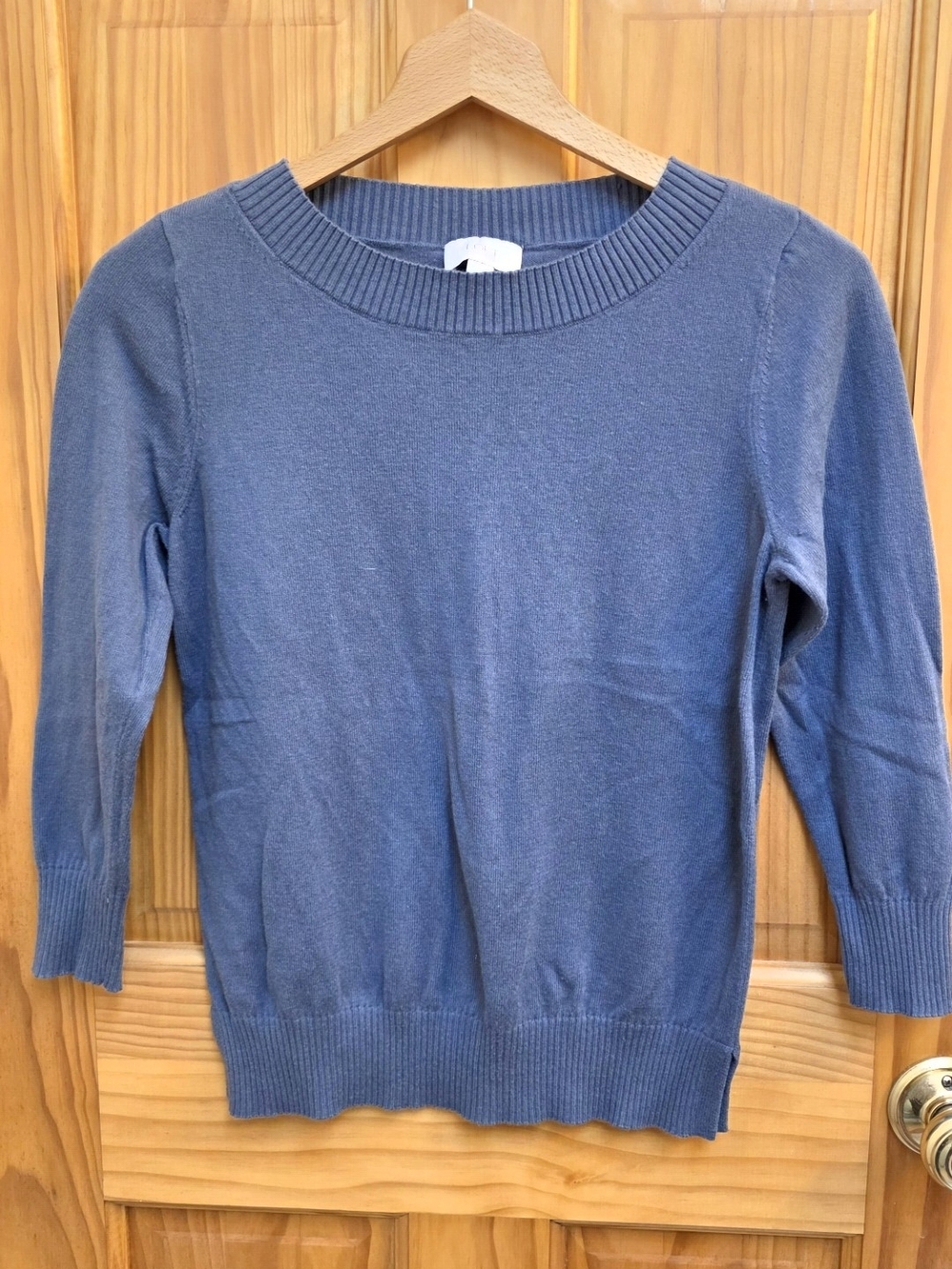 LOFT Slate Blue Crewneck Sweater